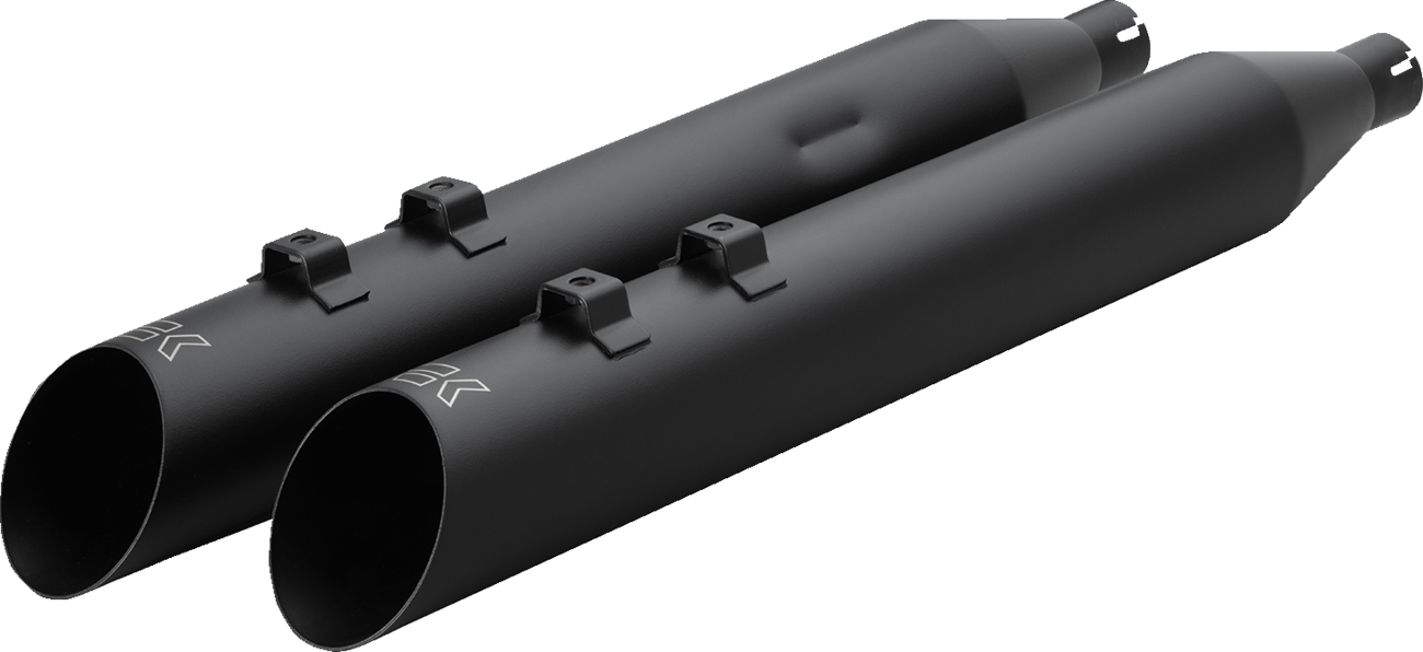 Khrome Werks 4" HP-Plus Slash Up Slip On Mufflers fits 1995-2016 Harley Touring