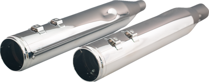Khrome Werks 4" HP-Plus Slash Up Slip On Mufflers fits 1995-2016 Harley Touring