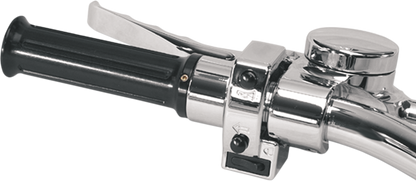 Joker Machine Chrome 7/8" Universal Motorcycle 1" Handlebar Hand Grip Spacer