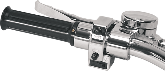 Joker Machine Chrome 7/8" Universal Motorcycle 1" Handlebar Hand Grip Spacer