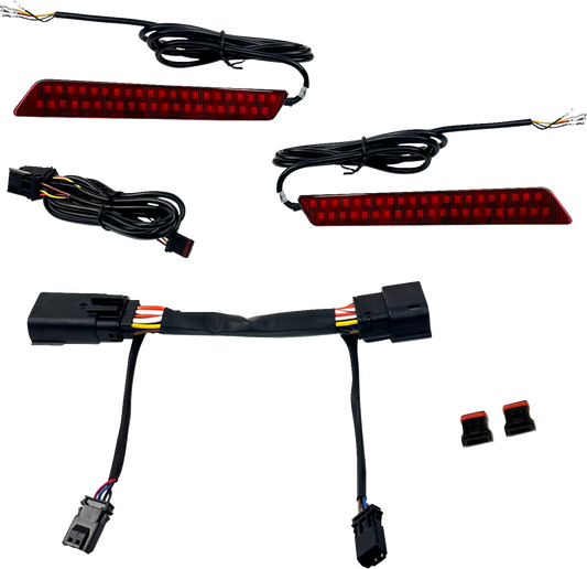 Custom Dynamics Red LED Saddlebag Latch Lights for 2023-2025 Harley Touring