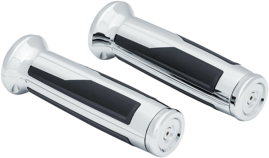 Kuryakyn 6764 Chrome Omni Motorcycle Handlebar Grips 18-19 Honda Gold Wing GL