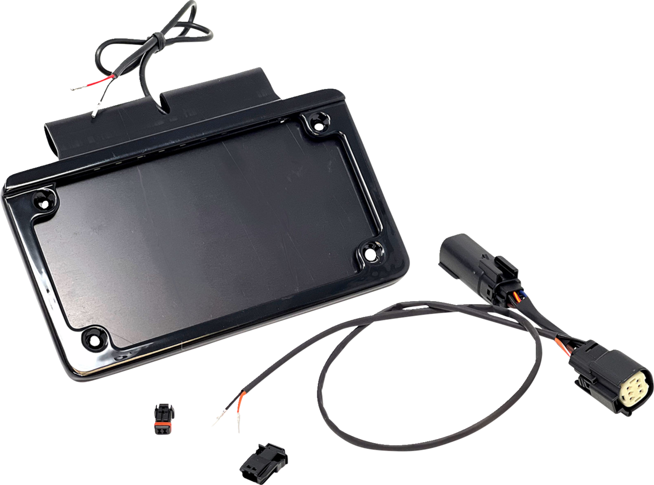 Namz Saddlebag Illuminated License Plate Holder Frame for 2010-13 Harley Touring