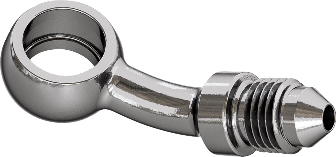 Goodridge Universal Steel 35° 7/16" Brake Line Banjo Adapter Fitting for Harley