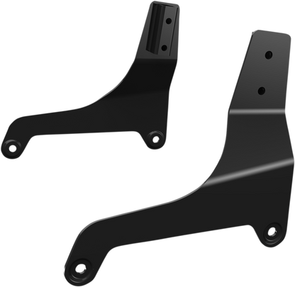 Khrome Werks Black Sissy Bar Side Plates for 2018-2022 Harley Softail FXFB FXBBS