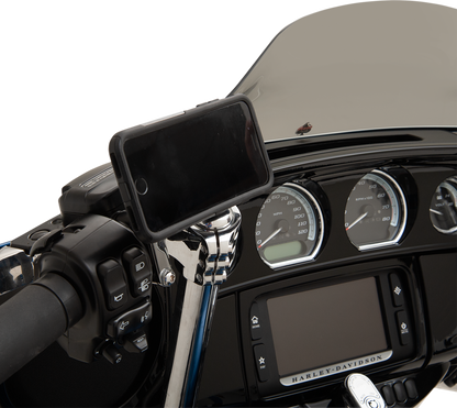 Klock Werks iOmounts Handlebar Phone Left Side Switch Mount Kit 1996-2023 Harley