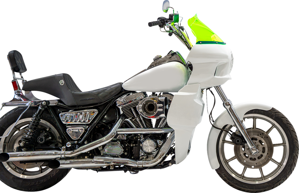 Klock Werks Flare 12.5" Green Ice Windshield fits Saddlemen S-RT Mini Fairing