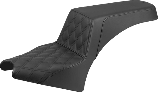 Saddlemen Step Up Lattice Stitch Gel Seat fits 2025 Indian Scout Bobber Sport