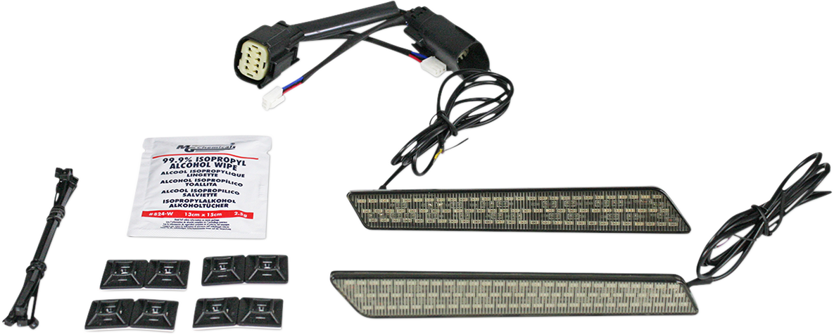 Custom Dynamics Smoke LED Saddlebag Latch Lights for 2009-13 Harley CVO Touring