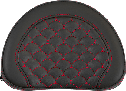 Saddlemen Contour Red Dragon Scale Stitch Sissy Bar Backrest Pad for Harley