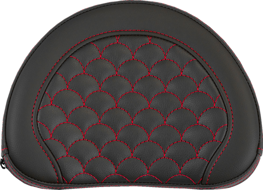 Saddlemen Contour Red Dragon Scale Stitch Sissy Bar Backrest Pad for Harley