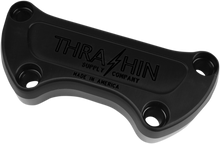 Thrashin Supply 1" Black Anodized Motorcycle Handlebar Clamp for Harley Davidson