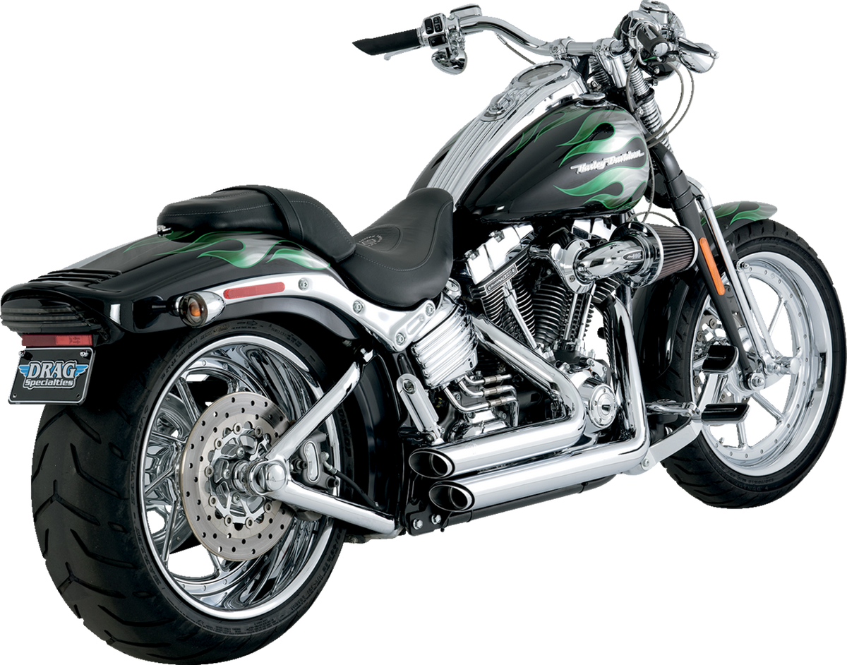 Vance & Hines Shortshots Staggered Chrome Exhaust System 1986-09 Harley Softail