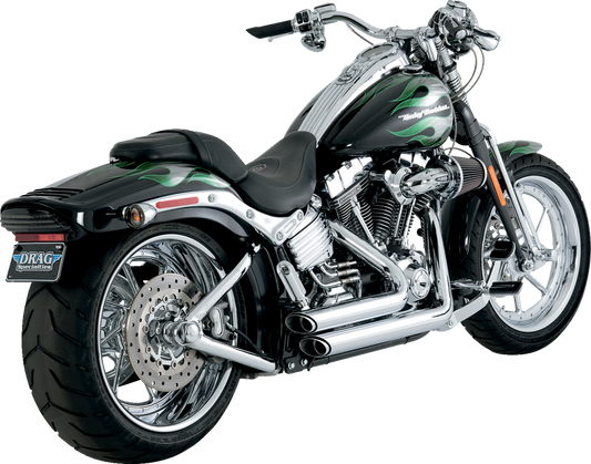 Vance & Hines Shortshots Staggered Chrome Exhaust System 1986-09 Harley Softail