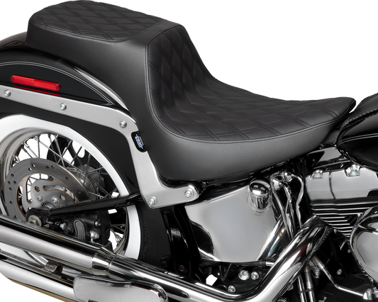 Drag Specialties Predator Diamond Seat for 2000-2017 Harley Softail FLST FXST
