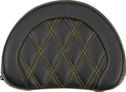 Saddlemen Contour Gold Lattice Sissy Bar Passenger Backrest Pad for Harley