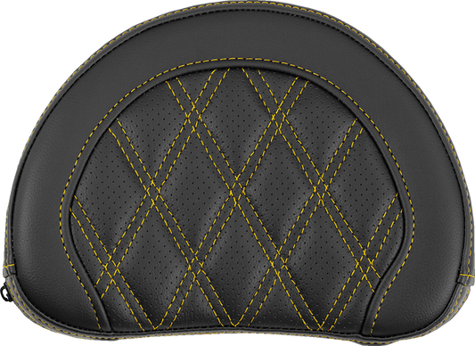 Saddlemen Contour Gold Lattice Sissy Bar Passenger Backrest Pad for Harley
