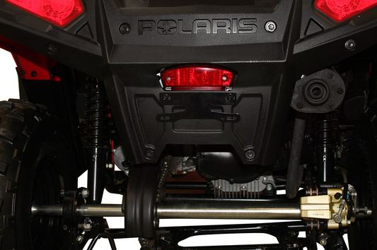 Custom Dynamics Gloss Black Universal ATV UTV License Plate Mount Kit
