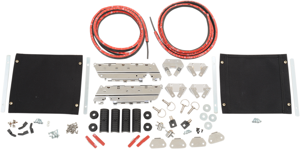 Drag Specialties Chrome Rear Saddlebag Hardware Kit 1993-2013 Harley Touring