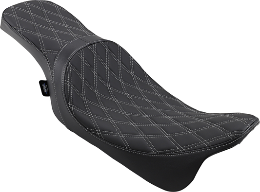 Drag Specialties Predator Silver Diamond Seat fits 2008-2024 Harley Touring FLHX