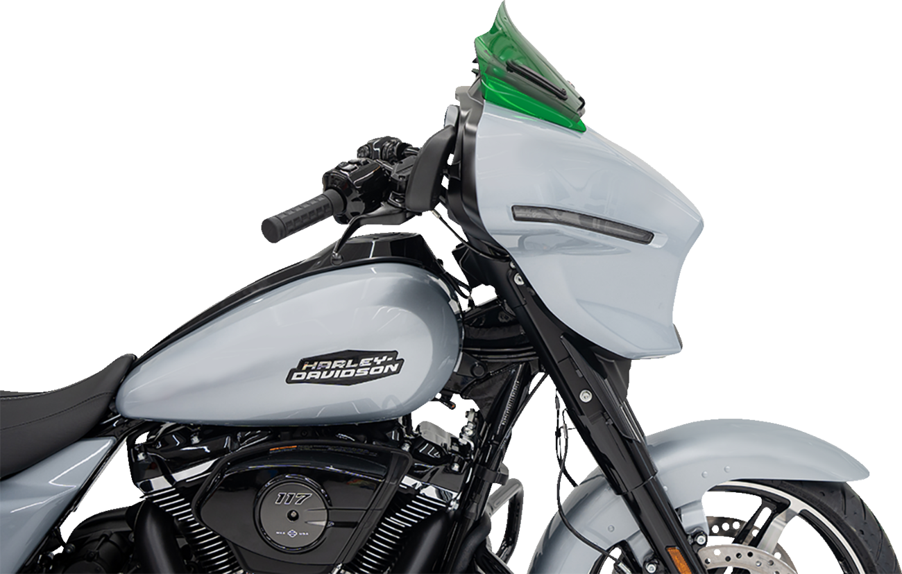 Klock Werks Kolor Flare 8" Green Windshield fits 2023-2025 Harley Street Glide