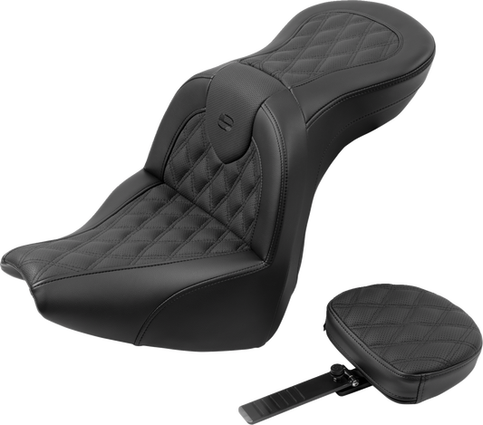 Saddlemen Roadsofa Lattice Gel Seat & Backrest for 2018-23 Harley Breakout FXBR