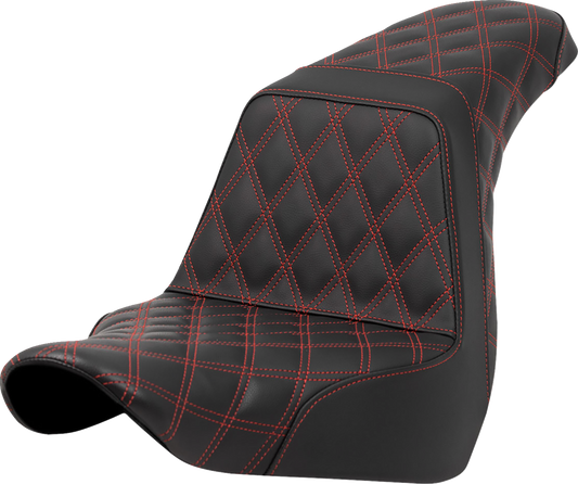 Saddlemen Step Up Red Full Lattice Seat for 2018-25 Harley Low Rider Sport Glide