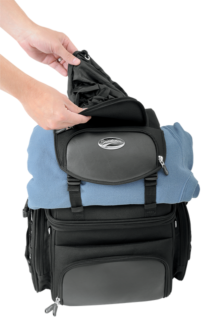 Saddlemen BR1800 Motorcycle Sissy Bar Bag Luggage Harley Honda Yamaha Suzuki
