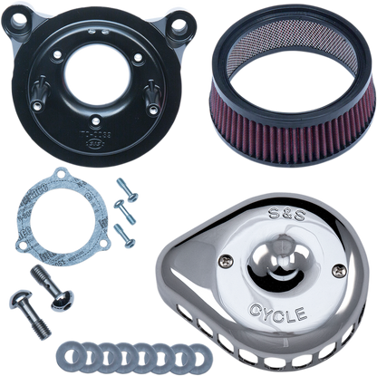 S&S Chrome TBW Mini Teardrop Air Cleaner Kit 2008-2017 Harley Softail Touring