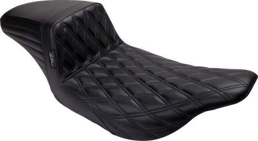 Le Pera Kickflip Double Diamond Seat fits 1997-2007 Harley Electra Road Glide