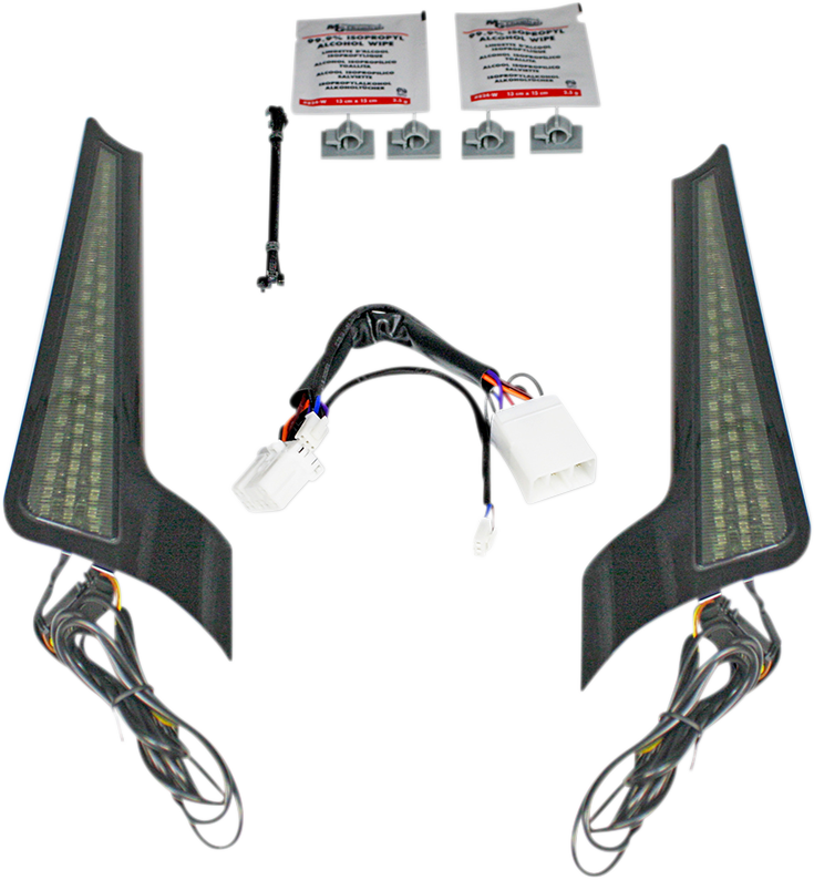 Custom Dynamics Smoke Lens LED Fascia Panel Lights 2006-2009 Harley Street Glide