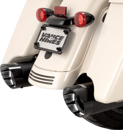 Vance & Hines Razorback 450 Black Slip On Mufflers for 2017-2025 Harley Touring