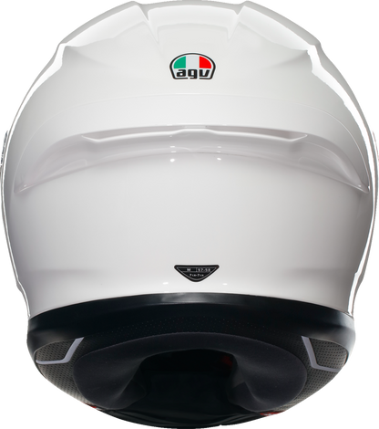 AGV K6 S Solid White Unisex Adult Full Face Street Harley Motorcycle Helmet