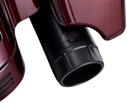 Vance & Hines Black Torquer 450 Slip on Mufflers 2017-2024 Harley Touring FLHX