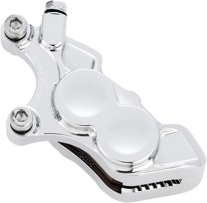 Arlen Ness Chrome 4-Piston Front Right Brake Caliper fits 2006-2025 Harley 11.8"