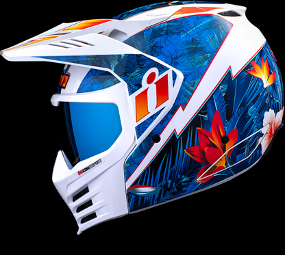 Icon Elsinore Kaonohi Blue Unisex Adult Modular Motorcycle Race Street Helmet
