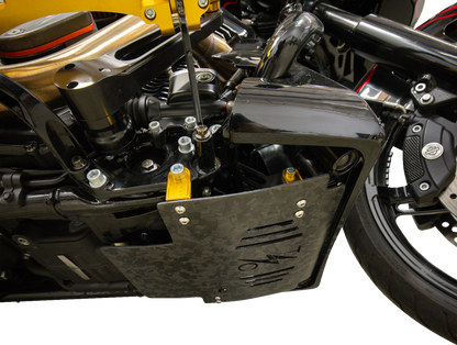 Thrashin Carbon Fiber Forged Gold Skid Plate fits 2023-2025 Harley Touring FLHX