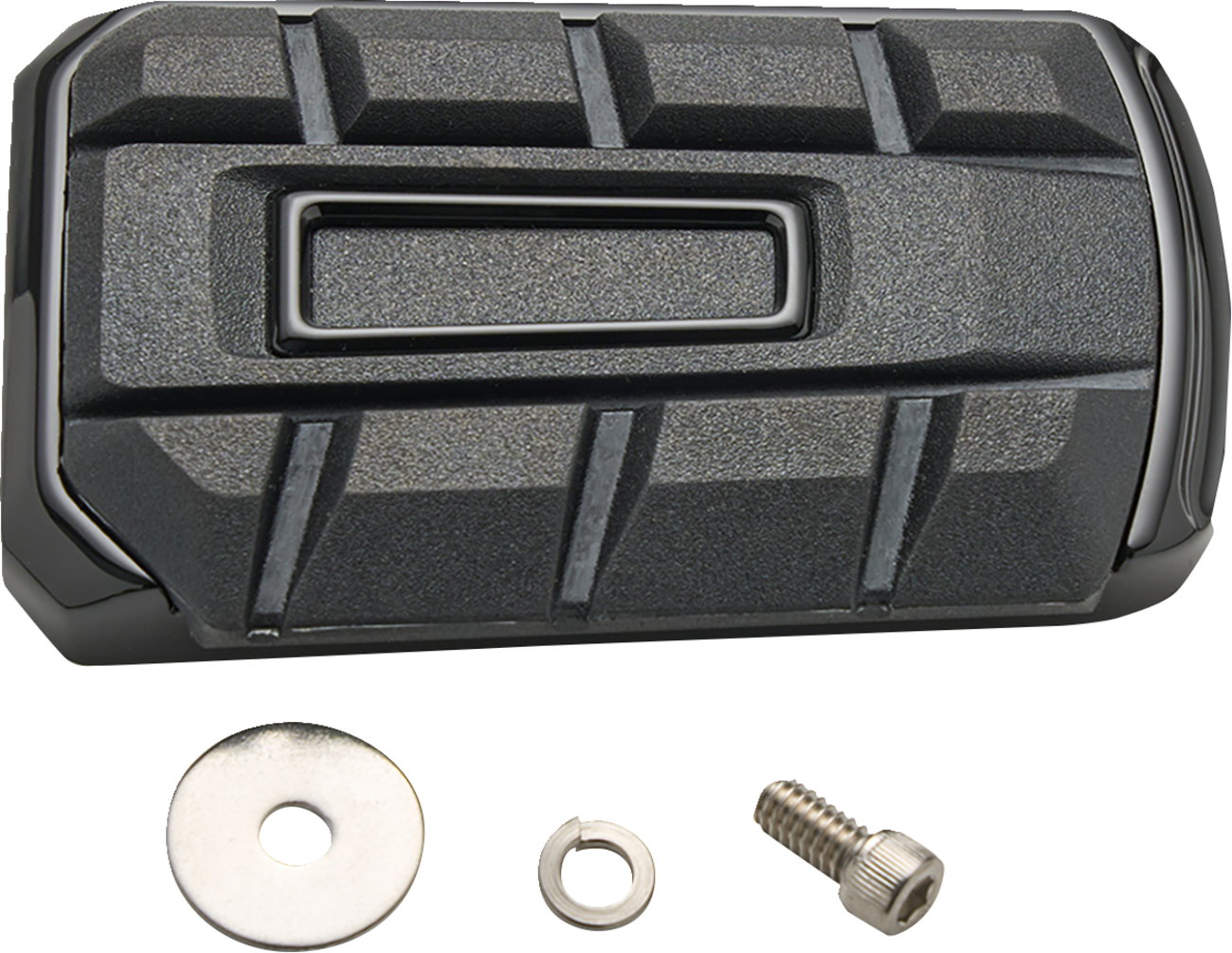 Ciro Chicane Black Rear Brake Lever Pad fits 1999-2025 Harley Touring Softail