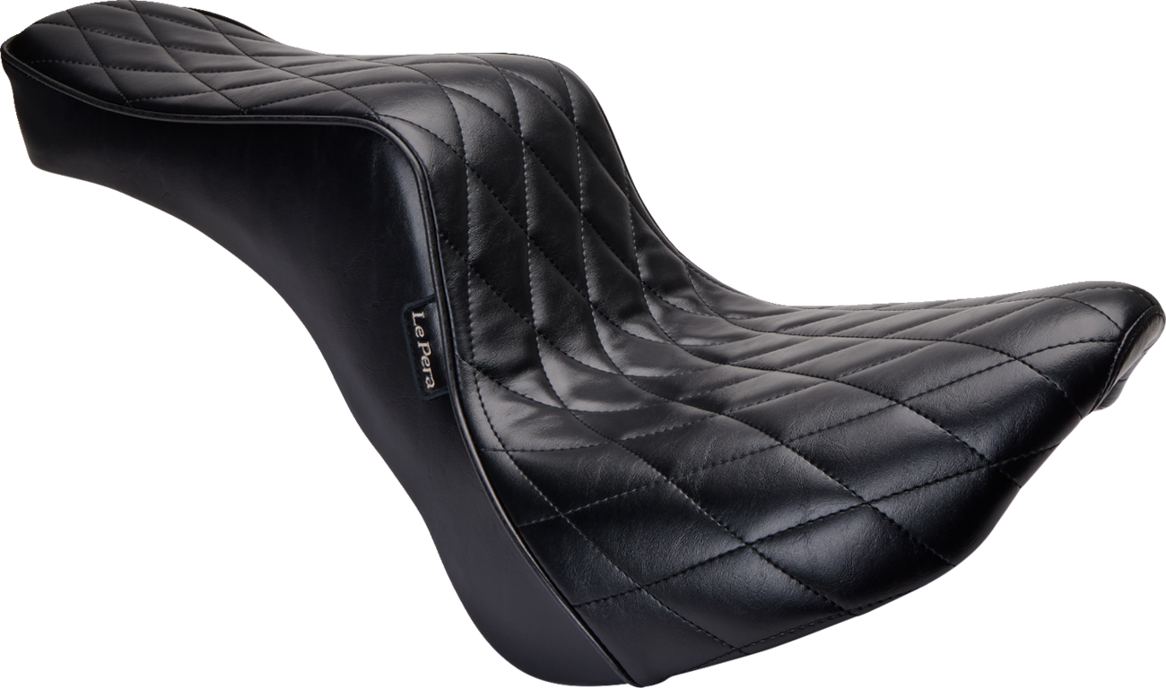 Le Pera Black Diamond Stitch Cherokee Seat 2018-2025 Harley Softail Street Bob