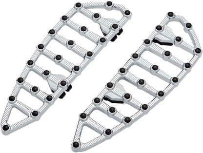 Arlen Ness MX Chrome Driver Floorboards for 1980-2024 Harley Touring Softail