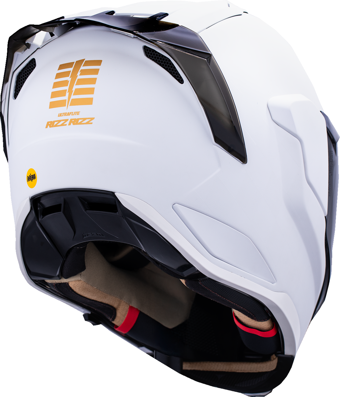 Icon Ultraflite Rizz Rizz White MIPS Full Face Adult Street Motorcycle Helmet