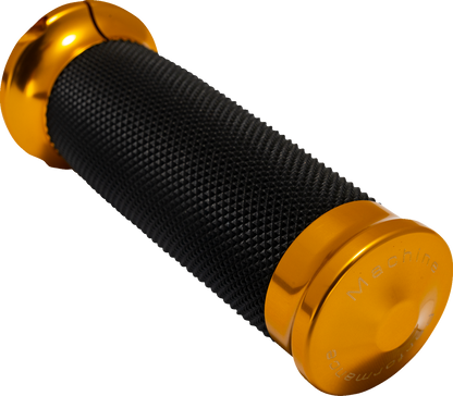 Performance Machine Contour Gold Hand Grips for 2023-2025 Harley Touring Softail