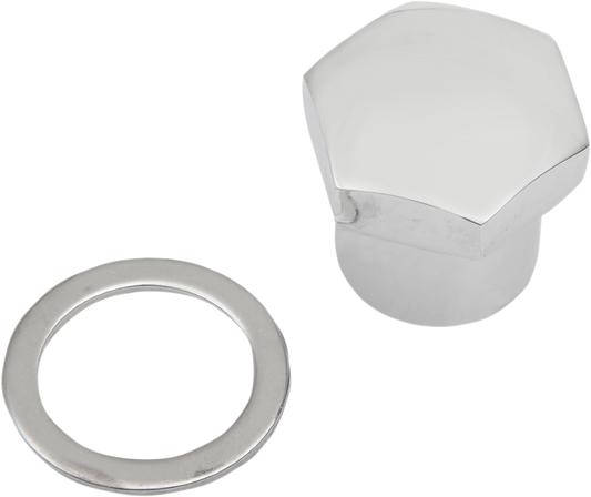 Colony Hex Stem Nut with Washer for 1973-1987 Harley Davidson FXRS FXEF