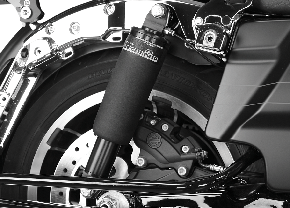 Legend Rear Air Motorcycle Shocks 1999-2024 Harley Touring FLHR FLHT FLHX FLTR