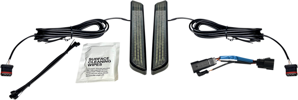 Custom Dynamics LED Front Fork lights 2010-13 Harley CVO Road King Street Glide