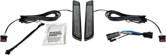 Custom Dynamics LED Front Fork lights 2010-13 Harley CVO Road King Street Glide