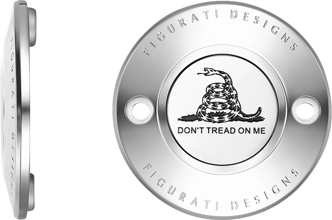 Figurati Designs Don't Tread on Me Timing Points Cover for 2017-2023 Harley M8