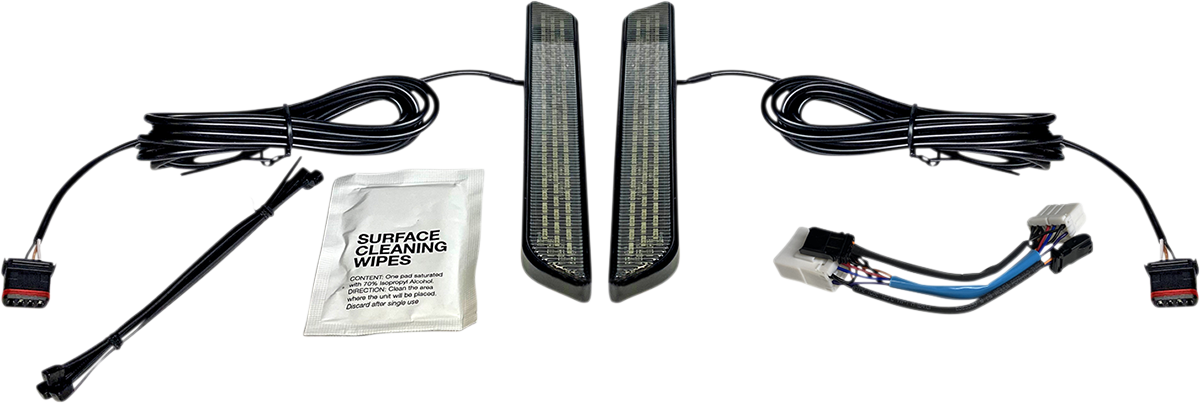 Custom Dynamics LED Front Fork Leg Reflector Lights 1996-2017 Harley Softail