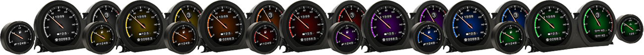 Koso HD-03X TFT Electronic Multi-Function Gauge Set for 2014-2023 Harley Touring