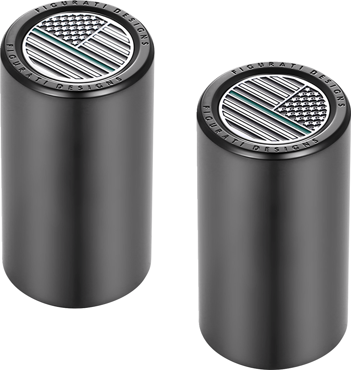 Figurati Army Green Line Flag Long Magnetic Docking Hardware Covers for Harley